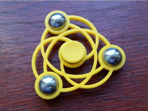 espiral giratório mecânico de brinquedos fidget openscad spinner 3d print model - Mito3D