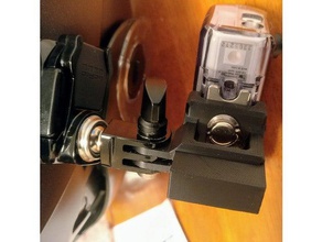 Helm mount motovlogger sony fdr-x3000r Kamera Kamera-Halterung fdr-x3000v gopro am montieren ActionCam beim 3d print model - Mito3D