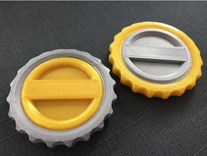 maker coin container coins & badges maker-coin makercoin themakercoinclub thread 3d print model - Mito3D