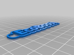 ecoboost de letras llaveros personalizado 3d print model - Mito3D
