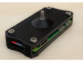 raspberry pi sıfır w case tek parça elektronik durumda ahududu 3d print model - Mito3D