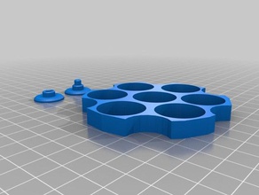 6 tetikçi fidgit spinner 3d baskı fidget 3d print model - Mito3D