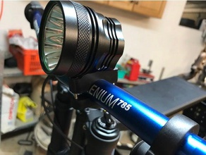 ışık kelepçe açtı elektronik agm bisiklet cree tutucu lamba led mount motosiklet XML 3d print model - Mito3D
