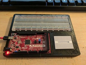 chipkit max32 playboard porte-outils & boîtes arduino mega planche à pain titulaire 3d print model - Mito3D