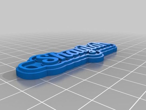 shaylah de porte-clés personnalisé 3d print model - Mito3D