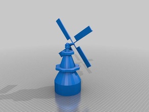 holandés de la turbina viento La impresión en 3d 3d print model - Mito3D