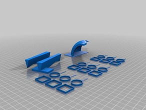 sbalzo di supporto test dello spessore della parete Stampa 3d prove craftbot affettatrici 3d print model - Mito3D