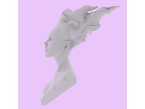angel hair art 3d print model - Mito3D