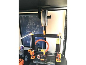 hanging spool mount 3d printer accessories filament holder under 3d print model - Mito3D