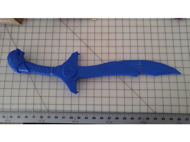 saba kılıç kostüm mmpr güç power rangers ranger tommy beyaz 3D print model - Mito3D