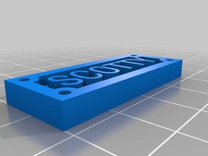 mi personalizados sola línea personalizada de tren signos hobby personalizado 3d print model - Mito3D