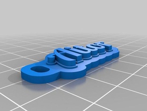 aitor keychains customized 3d print model - Mito3D