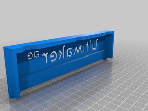 ultimaker 2 Aluminium-extrusion drucken Tabelle Rückseite 3d-Drucker Teile Bett - Klon cover geheizt wird 3d print model - Mito3D