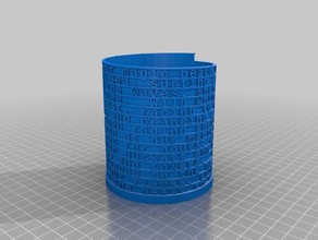 Özel Karakter kule jeneratör matematik sanatı özelleştirilmiş 3d print model - Mito3D