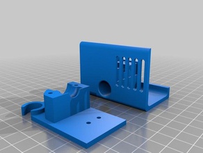 v6 clone custom um2 mount 3d printer parts e3d ultimaker 3d print model - Mito3D