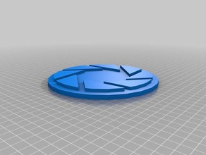 aperture science logo du portail les jeux vidéo 3d print model - Mito3D