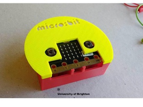 micro bit box lid round microbit 3d print model - Mito3D