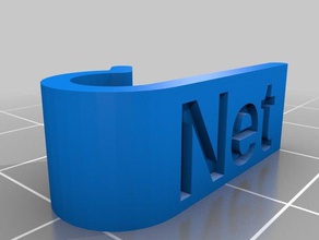 net cable tag computer customized 3d print model - Mito3D