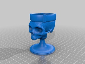 cup-skull 3d printing cup skull skullcup 3d print model - Mito3D