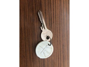 key chain transistor symbol keychains 3d print model - Mito3D