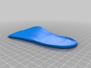 my customized orthotic insoles customizeable left 3d print model - Mito3D