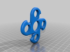 marble quad fidget spinner 3d printer parts toy 3d print model - Mito3D