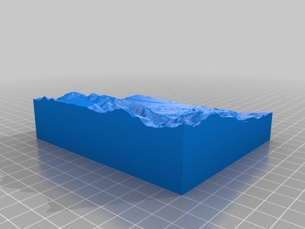 nevada mountain 3d-drucken 3D print model - Mito3D