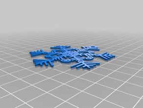 mon personnalisée de flocon neige la machine 4 l'art interactif personnalisé 3d print model - Mito3D