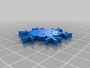 my customized snowflake machine 8 interactive art 3d print model - Mito3D