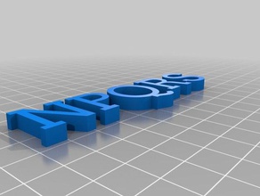 mi texto personalizado 3d print model - Mito3D