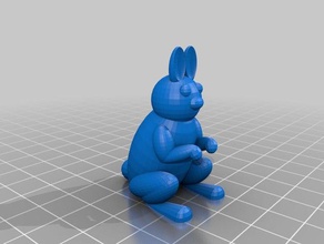 conejo sevimli 3d baskı 3d print model - Mito3D