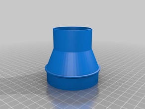 Vakuum-adapter tablesaw Teile kundengebundene 3d print model - Mito3D