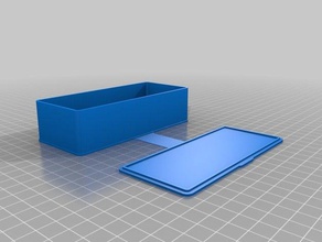 caja de lente 120x50x30 los contenedores personalizado 3d print model - Mito3D