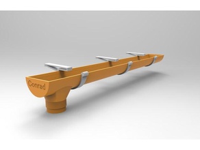 rainwater gutter shelter outdoor & garden 3d print model - Mito3D