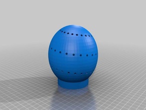 my customized easter egg lamp decor 3d print model - Mito3D