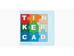 tinkercad logo puzzle i 3d print model - Mito3D