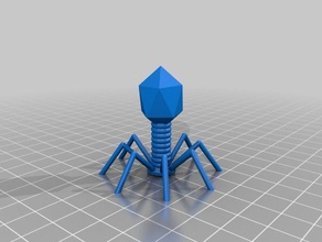 sam's bacteriophage t4 biology customized 3d print model - Mito3D