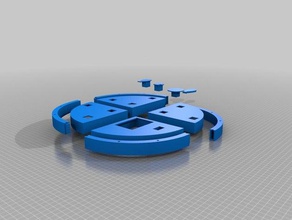 pizza orologio art 3d print model - Mito3D