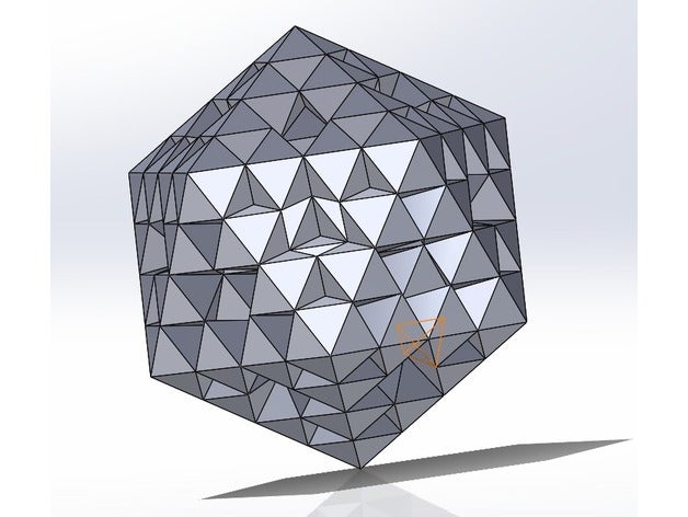 icosaedro fractal A impressão 3d 3D print model - Mito3D