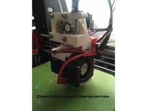 melez e3d alanında mount bowden doğrudan 3d yazıcı ekstruder 3d print model - Mito3D