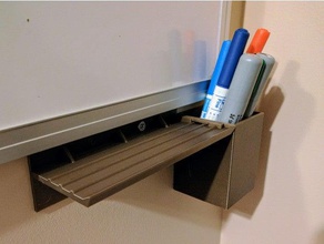 white board pen holder tool holders & boxes shelf 3d print model - Mito3D