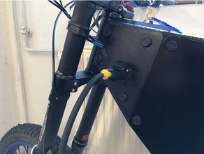 vector ebikeframe sideplates conector de carga vehículos adaptto bicicleta el ebike marco neutrik 3d print model - Mito3D