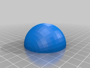 mezza sfera Stampa 3d prove 98789 3d print model - Mito3D