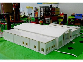 hewitt Bibliothek-Gebäude-Modell Gebäude & Strukturen 3dmodel 3d-Modell architektonische Architektur-Modell Architektur bauen hobby Bibliothek Modell Modelle moderne Skulptur 3d print model - Mito3D