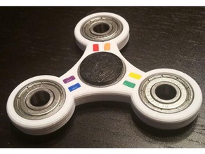 inlay spinner v2 mechanische Spielzeuge fidget multi-Teil multicolor 3d print model - Mito3D