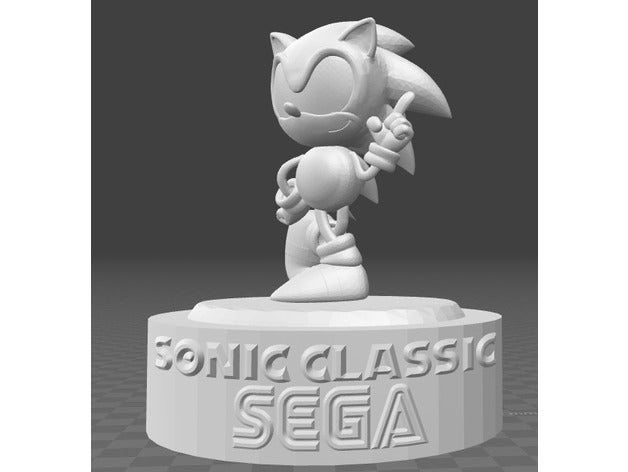 sonic clássico modelos sega 3D print model - Mito3D