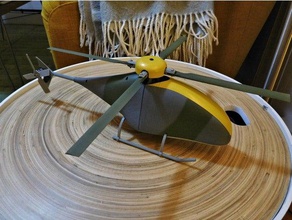 fully printable collective pitch rc helicopter r c vehicles 3d print model - Mito3D
