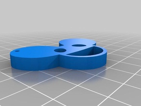 deadmau5 kafa düz Anahtarlık edc erozyon rave 3d print model - Mito3D