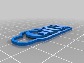 gigi color 2 keychains customized 3d print model - Mito3D