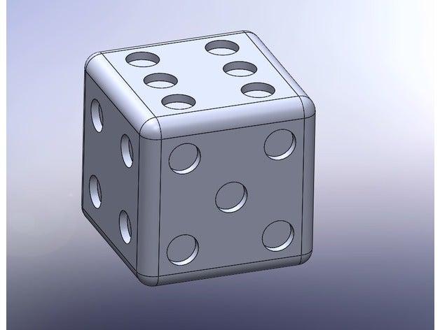 fraudada dados v10 cubo morrer falsos jogo de alta carregado carregados corredor 3D print model - Mito3D